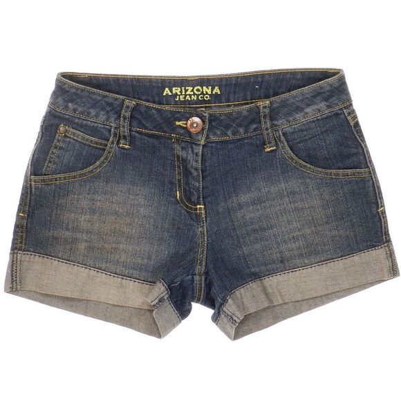 Arizona Shorts Size 3 Juniors Blue Jean Denim Stretch Measures W27 Inseam 3 - Picture 1 of 8